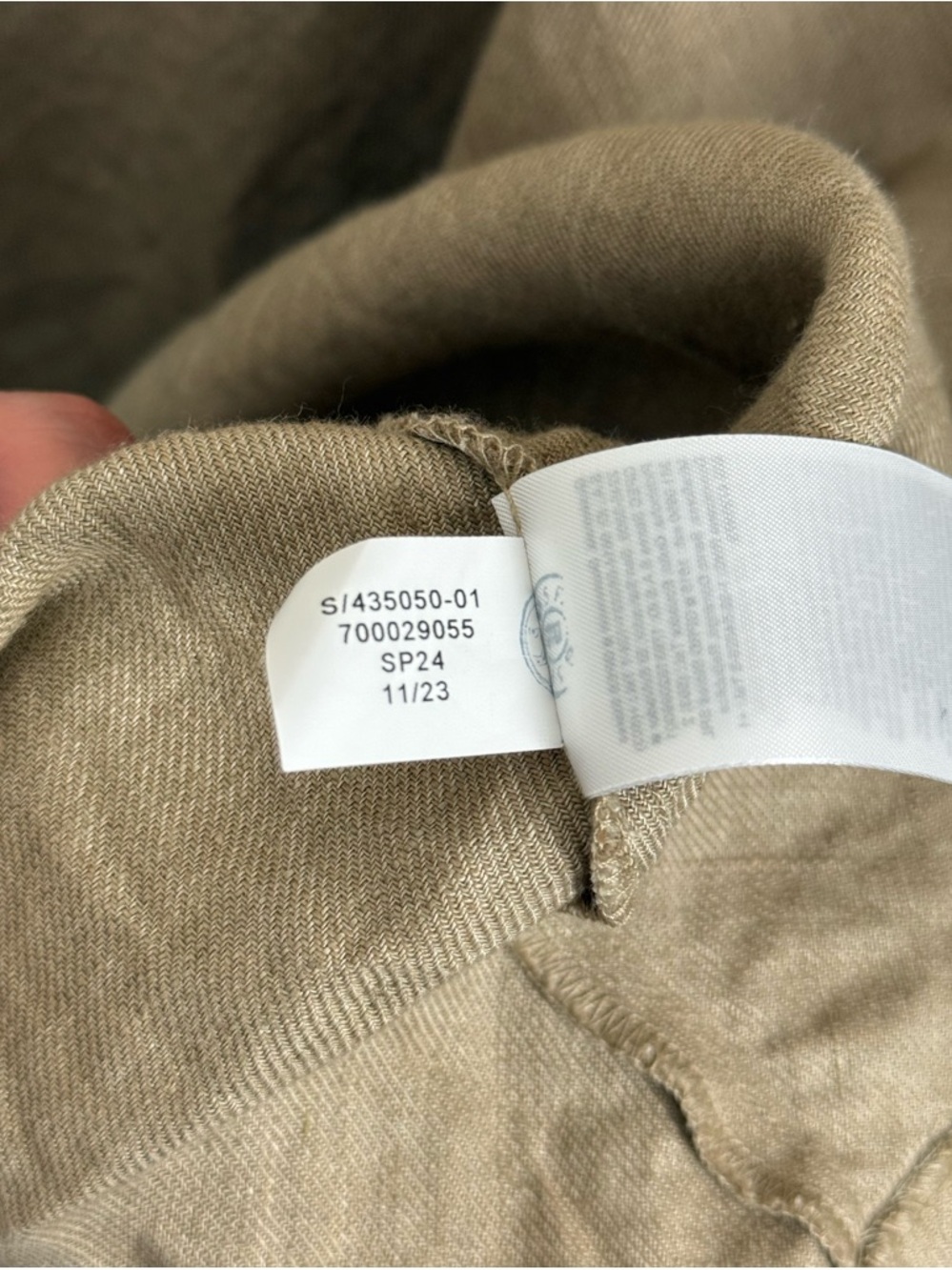 SOLD Banana Republic Linen Maxi Slip Skirt Size Medium Tan - Picture 8 of 9